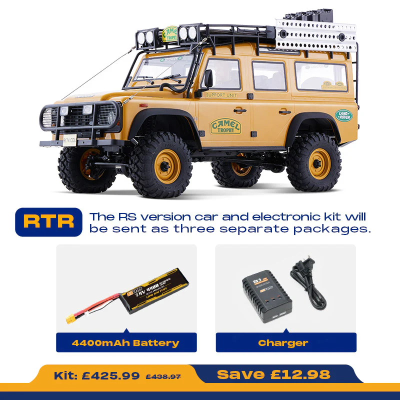 FMS 1:10 FCX10 Land Rover Camel Trophy Edition RS - Image 23