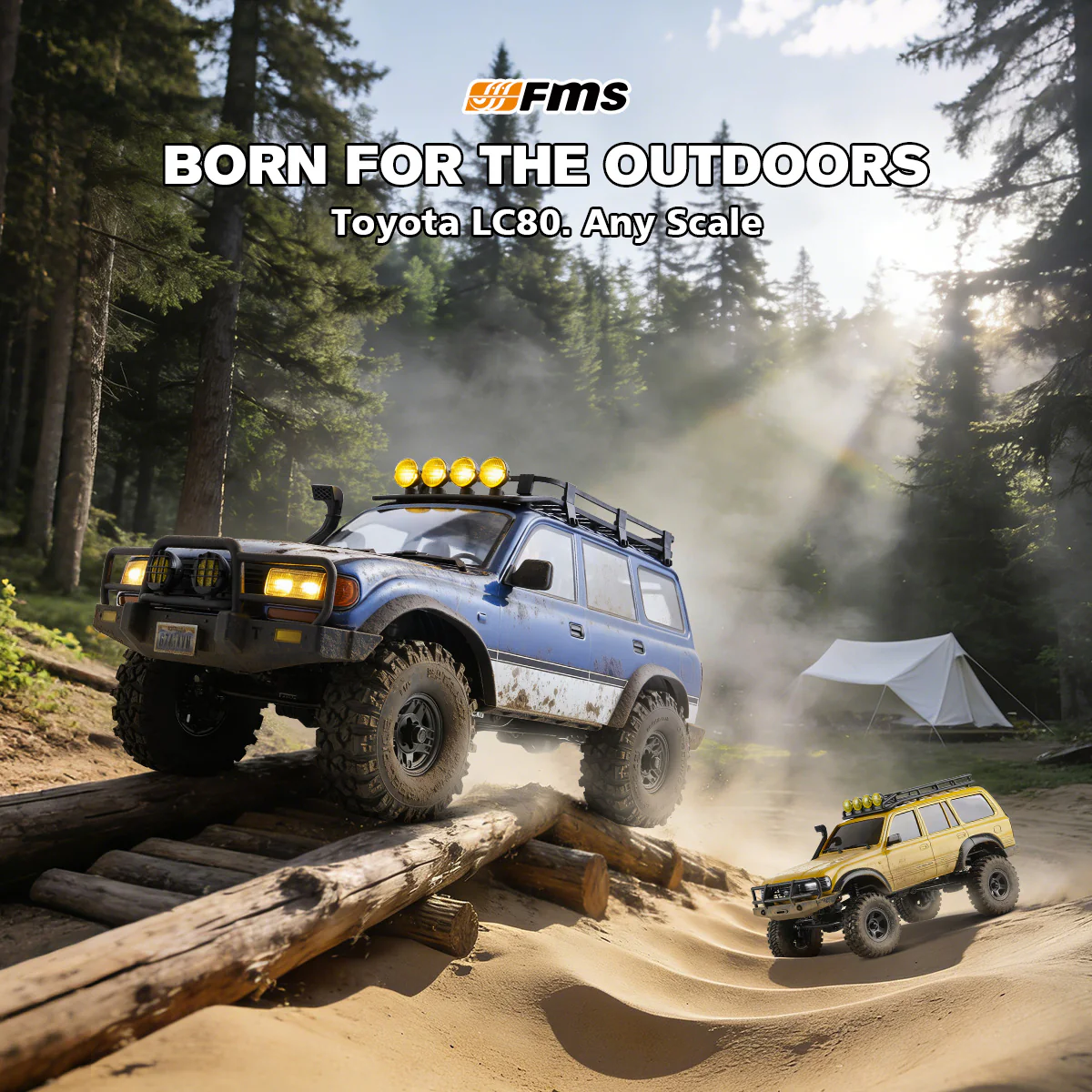 FMS 1:10 FCX10 PRO Brushless Toyota Land Cruiser LC80 RS V2 - Image 4