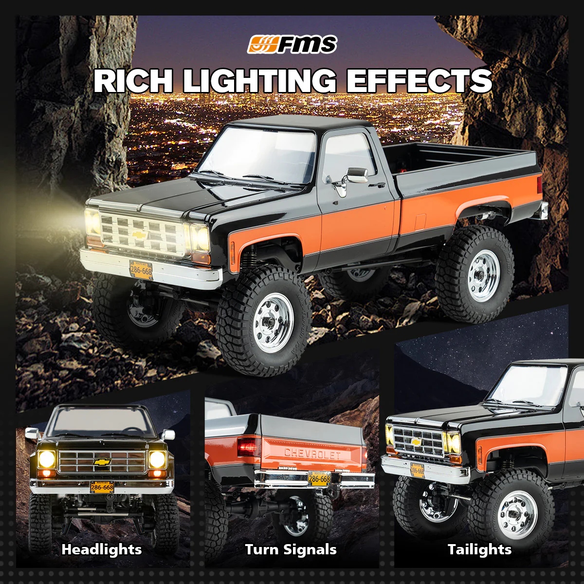 FMS 1:18 FCX18 Chevrolet K10 V2 RTR - Image 4