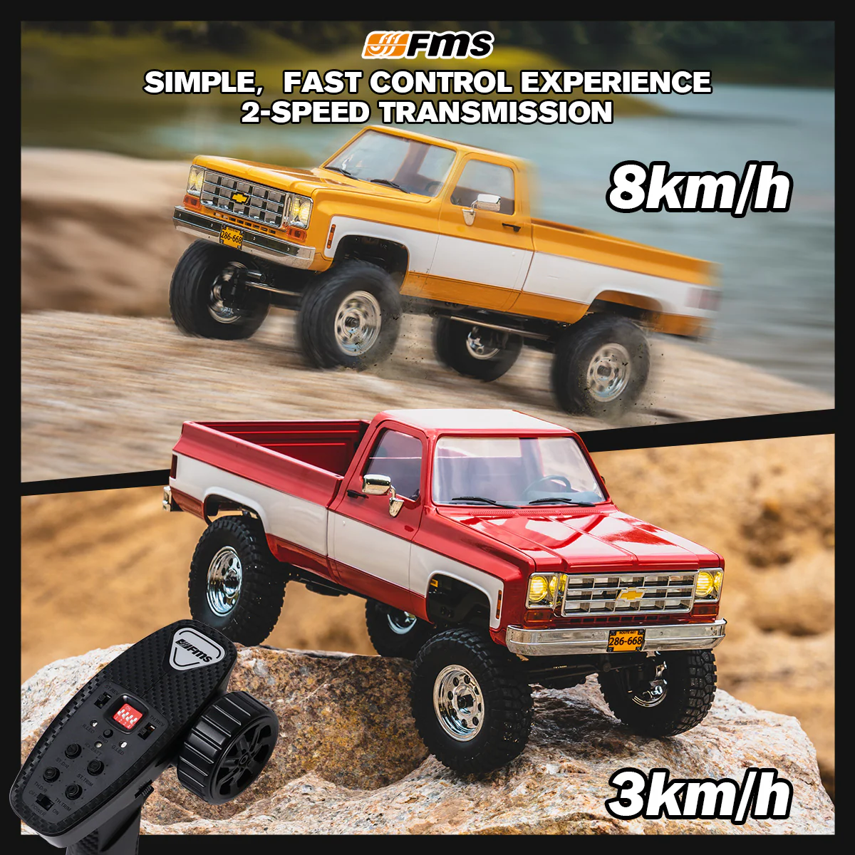 FMS 1:18 FCX18 Chevrolet K10 V2 RTR - Image 6