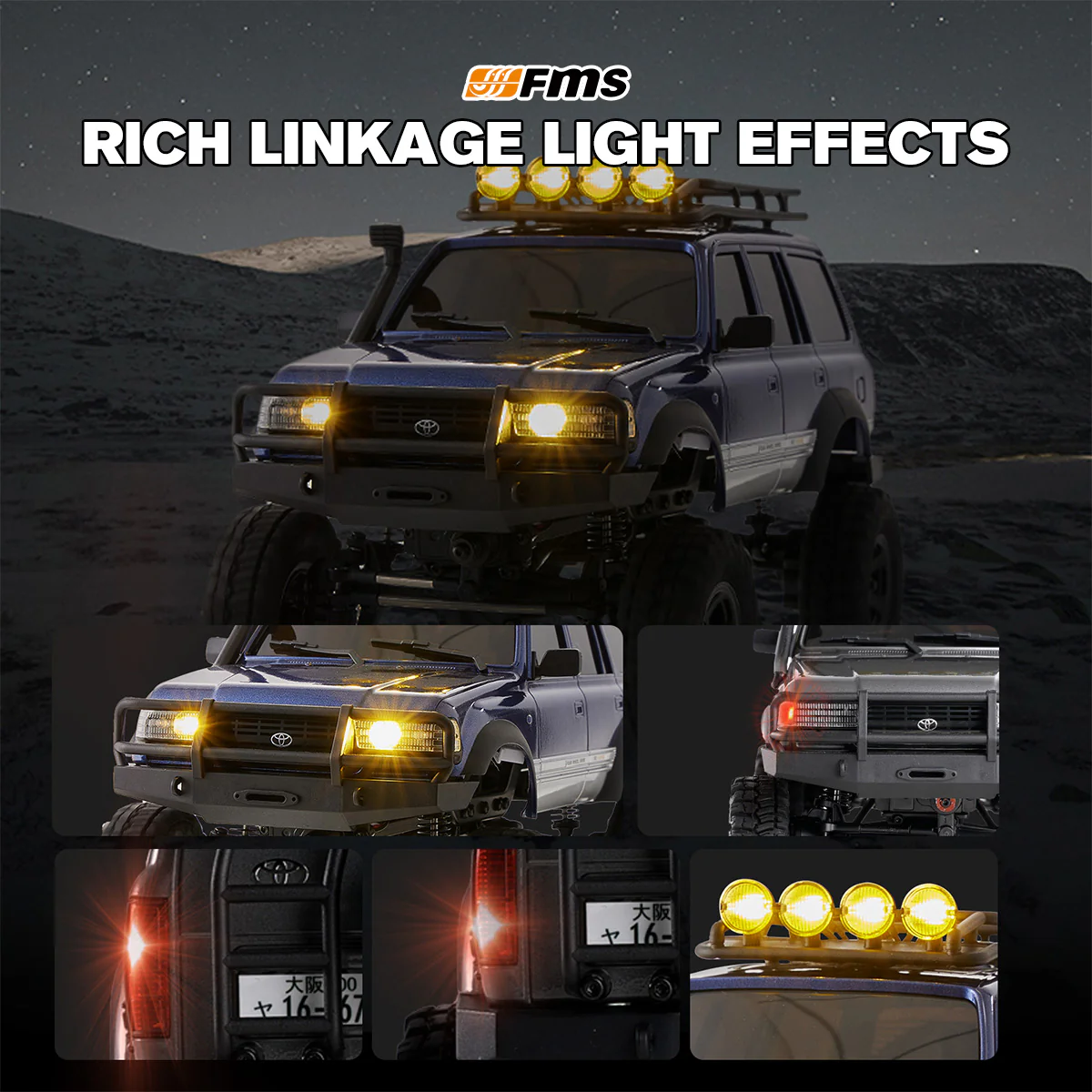 FMS 1:18 FCX18 LC80 Toyota Land Cruiser 80 V2 RTR - Image 3