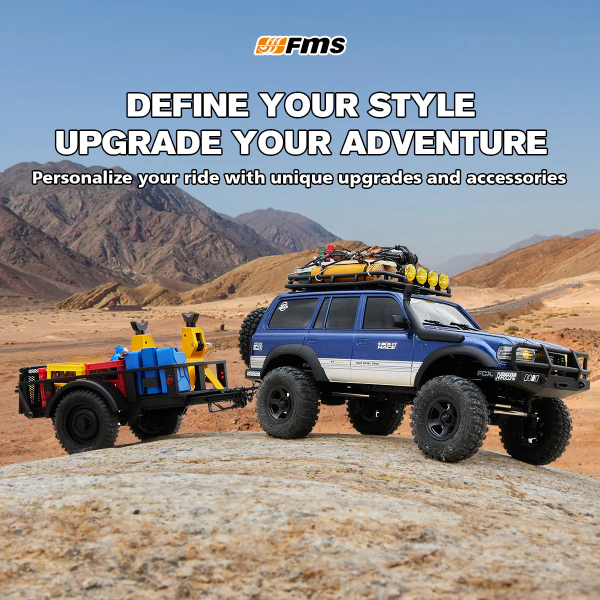 FMS 1:18 FCX18 LC80 Toyota Land Cruiser 80 V2 RTR - Image 4