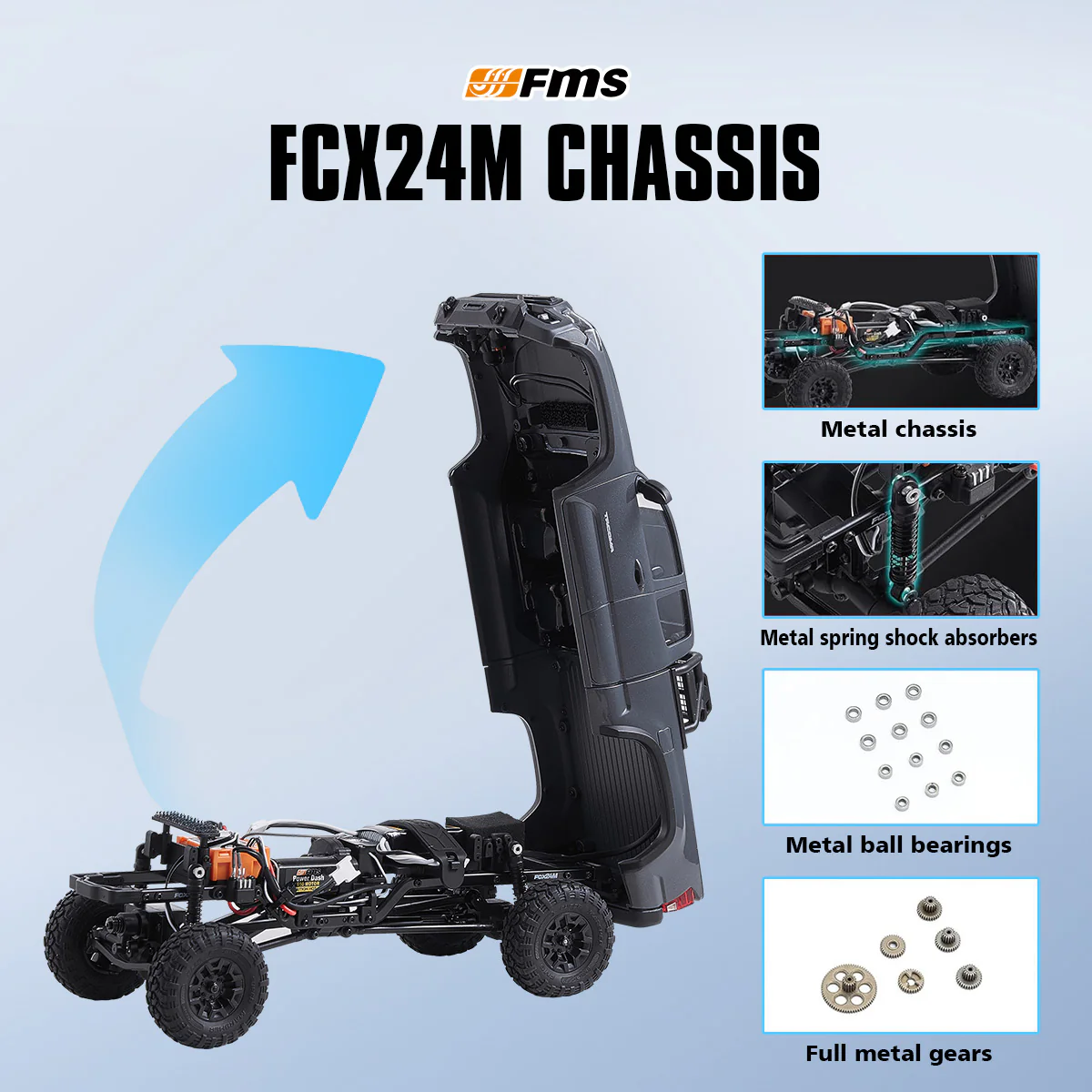 FMS 1:24 FCX24M Toyota Tacoma RTR - Image 5