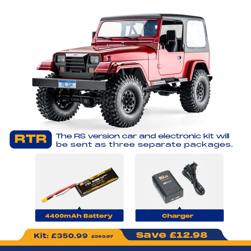 ROCHOBBY 1:10 Mashigan RC Rock Crawler RS Red 4WD - Image 15